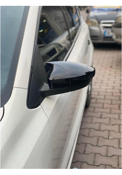 Vw Polo 6r 2009 - 2018 Yarasa Batman Ayna Kapağı Parlak Siyah