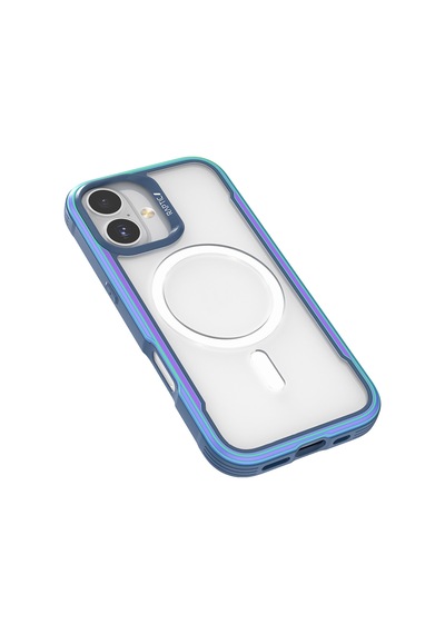 Apple Uyumlu iPhone 17 Kılıf M-safe Şarjlı Airbagli Raptic Shield Serisi Şeffaf Arka Yüzey Kapak Colorful