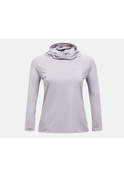 Peak Performance W Repel Upf Hooded Ls Tee Kadın Günlük Uzun Kollu Tişört G80742020t Mor