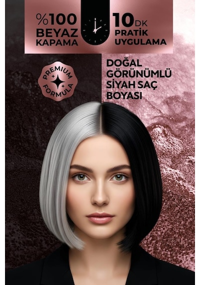 Softto Plus Expert Woman Black Hair Color Siyah Kadınlara Doğal Görünüm 400ml