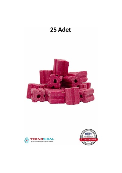 Zagor Mum Blok 25 Adet 500 Gr Fare Yemi Sıçan Yemi / Zehiri / Ilacı