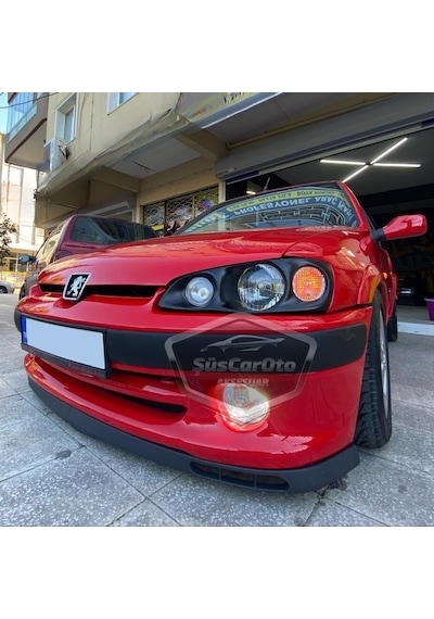 Peugeot 106 1991-2004 Uyumlu Üniversal Laguna Lip Esnek Ön Lip 2 Parça Tampon Altı Dil Karlık Ön Ek 00 Şüscaroto Aksesuar