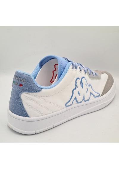 Kappa Santiago Beyaz Mavi Unisex Sneaker Spor Ayakkabı Beyaz - Mavi