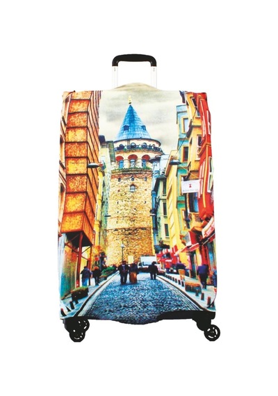 My Saraciye My 17 Galata Valizler İçin Kılıf Seti Kabin Orta Ve Büyük Turuncu