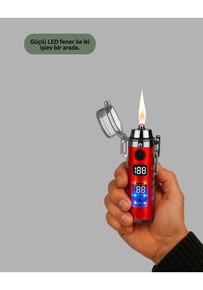 Kamp Ve Outdoor İçin Çok Amaçlı Çakarlı Elektronik Çakmak Çok Renkli