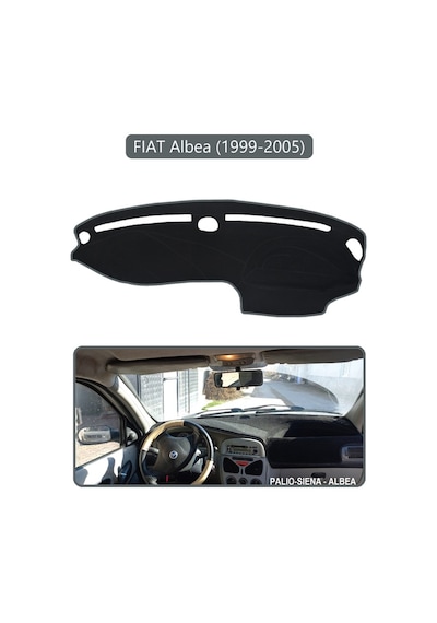 Fıat Albea 1999-2005 Modellerine Uygun Eskitorpido Koruma Halısı Gri Kenar