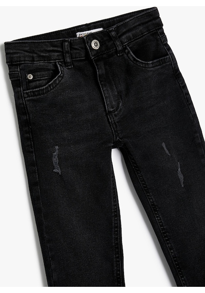 Koton Kot Pantolon Pamuklu Cepli - Slim Jean Siyah 4skb40001td 4SKB40001TD999 Siyah Koton Kot Pantolon Pamuklu Cepli - Slim Jean Siyah 4skb40001td 4SKB40001TD999 Siyah