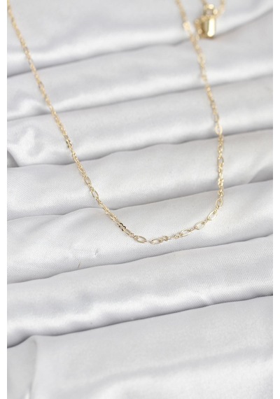 Cm 14k Gold Renk 60 Cm Zincirli Kadın Kolye - Altın