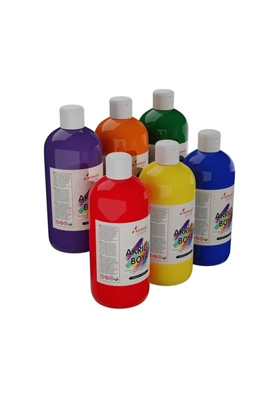 Ara Renkler Akrilik Boya 6'lı Set 6x500gr 0,15 L