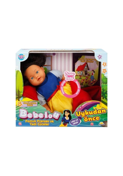 40022 Bebelou Uykudan Önce Bebeği Masal Anlatan Pamuk Prenses Ve Yedi Cüceler 40 Cm Standart