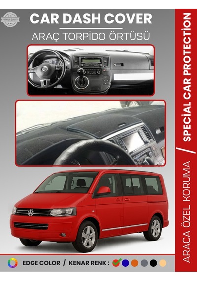 Volkswagen Transporter T5 2003-2016 Torpido Örtüsü Ön Göğüs Koruma Torpido Koruma Tam Uyum - 797 Stiloto