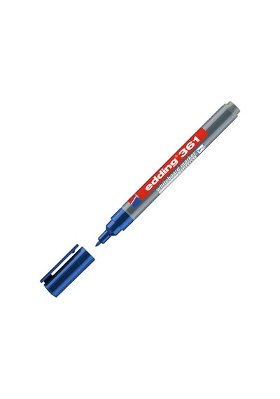 Edding 361 Beyaz Yazı Tahtası Kalemi İnce Uç 1 Mm Mavi