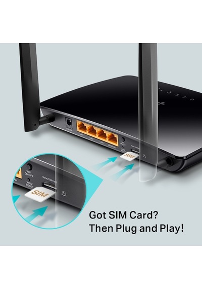 Tp-lınk Tl-mr150, 4port, 300mbps, 2,4ghz Wifi, Masaüstü, Lte Micro Sim Kart Takılabilir 3g-4g Destekli Router