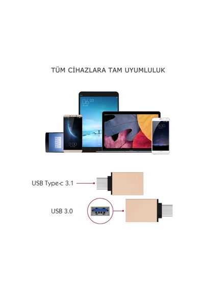 Ally Usb Type C Otg Converter Çevirici Başlık- 5775 Pembe