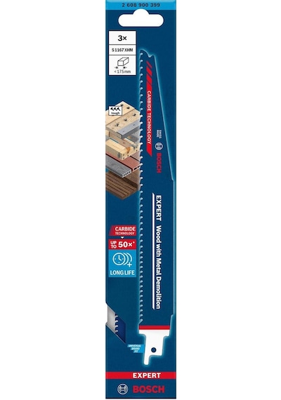 Bosch Expert S 1167 Xhm Ahşap-metal 225 Mm 3'lü Panter Testere 2608900399