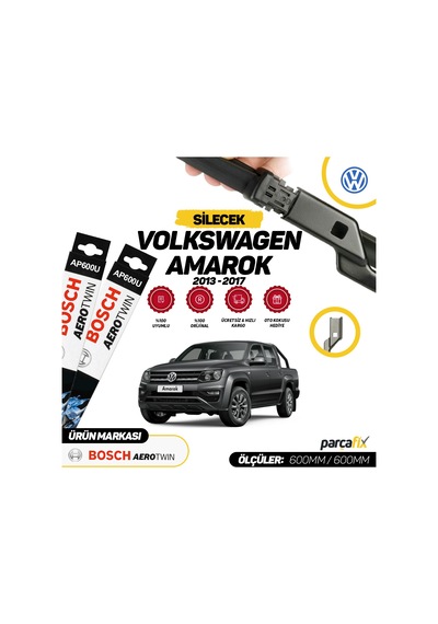 Vw Amarok Bosch Aerotwin Plus Silecek Takımı 2013-2017