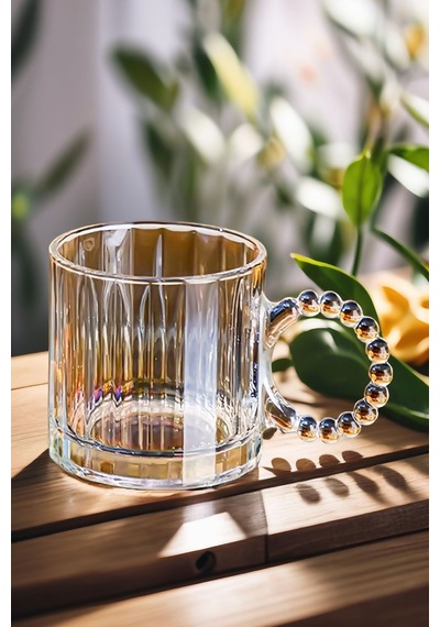 4 Kişilik Set Takım 1 Adet Cam Demlik 1000 Ml - 4 Fincan 250 Ml - Model 4 Diğer