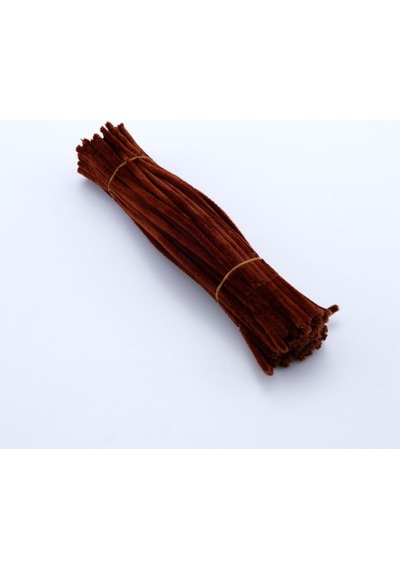25'li Kahverengi Şönil, Eğitici Şönil Seti, Tüylü Tel, 30 Cm, Peluş Tel