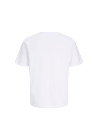 Jack & Jones Jprblucalvın Ss Tee Erkek Kısa Kollu Basic T-shirt Pamuklu Beyaz