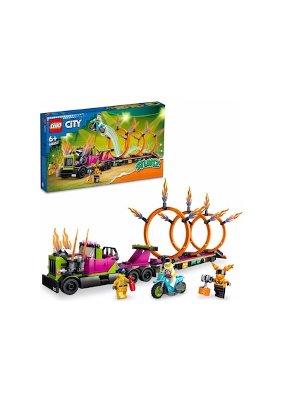 LEGO City 60357 Gösteri Kamyonu Ve Ateş Çemberi Yarışması