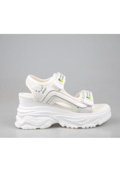Guja 24y413-9 Kadın Dolgu Topuk Sandalet Beyaz 36-40 001