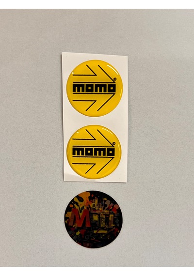 Momo Damla Sticker Etiket Kabartmalı 3d Silikon Direk Arma Momo Etiketçilere Özel 2adet 3,5x3cm Sarı