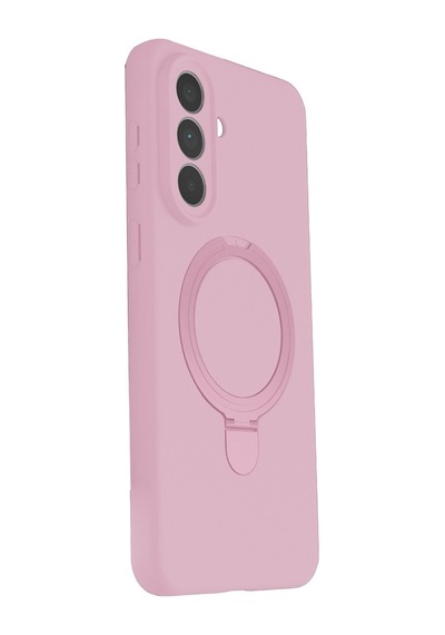 Samsung Uyumlu Galaxy A57 5g Regal Magsafe Standlı Kapak Açık Pembe