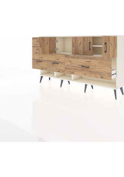 Arges Konsol 3 Raflı 5 Çekmeceli 3 Kapaklı 176x30x99 Aytaşı-çam Atlas Çam - Aytası Arges Konsol 3 Raflı 5 Çekmeceli 3 Kapaklı 176x30x99 Aytaşı-çam Atlas Çam - Aytası