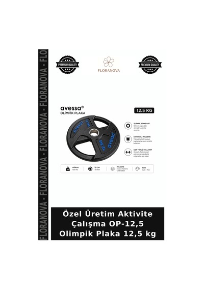 Özel Üretim Aktivite Çalışma Op-12,5 Olimpik Plaka 12,5 Kg