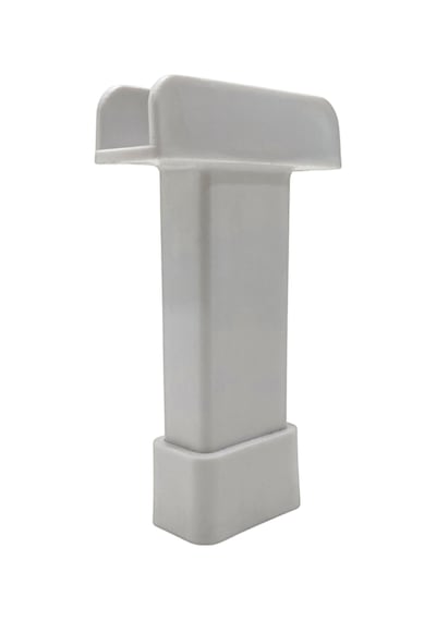 U Geçme Beyaz Plastik Ayarlı Ayak Mobilya Masa Ve Dolap Ayağı Beyaz 10cm 1 Adet Beyaz
