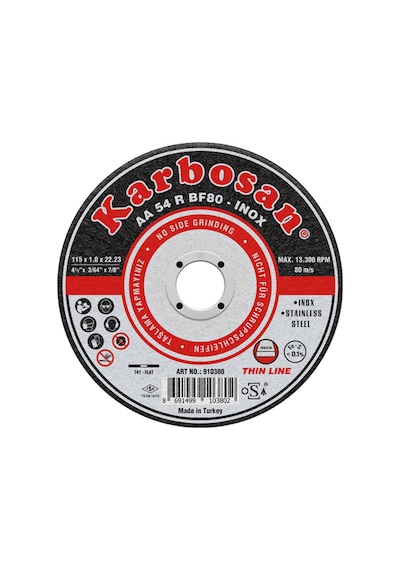 180x1,9x22 İnox Thinline Kesici 910420 25 Adet