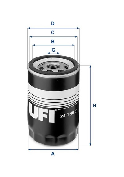 Ufı Yağ Filtresi Caddy-golf-jetta-passat-polo-bora-t5-lt28-35-lt40-55-ıbıza-leon-toledo-octavıa Siboplu Ufı 2313001 06a115561b 035115561a 035115561g