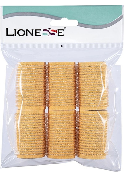 Lionesse Bigudi 1112 Süngerli Turuncu 6'lı Paket 3 Adet Turuncu
