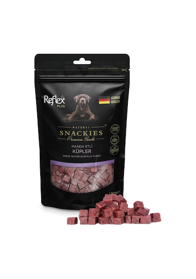 Plus Snackies Natural Manda Etli Küpler Premium Köpek Ödül Maması 170 G