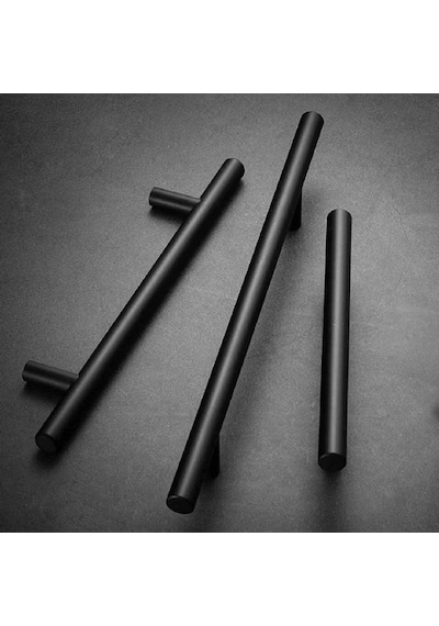Marelli 96 Mm Siyah Paslanmaz Boy Kulp Mobilya Kulbu, Dolap Kulbu