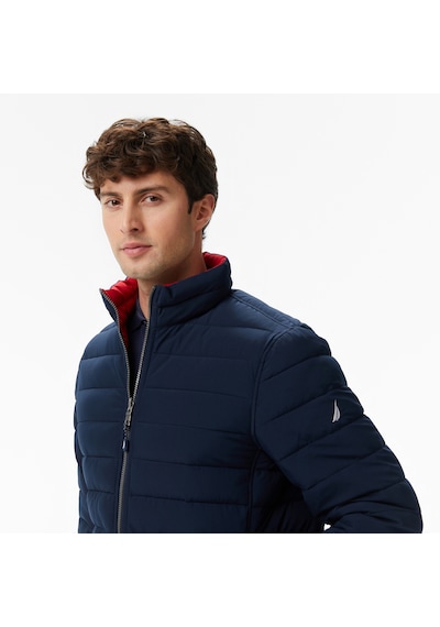 Nautica Erkek Bej Regular Fit Çift Taraflı Mont Desenli V622744 Bej