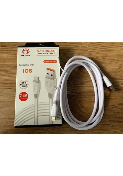 Olesit Apple iPhone Uyumlu 2.4 Amper Hızlı Şarj Şarz Fast Usb Kablo