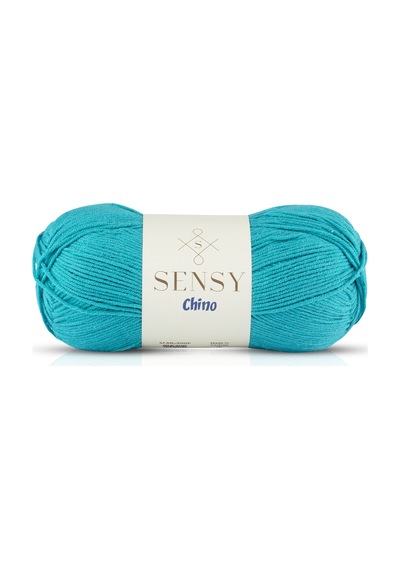 Sensy Chino El Örgü İpi Amigurumi İp Kazak Bluz Hırka Yelek İp Tunik İpi Koyu Turkuaz 100 Gr - 330 M