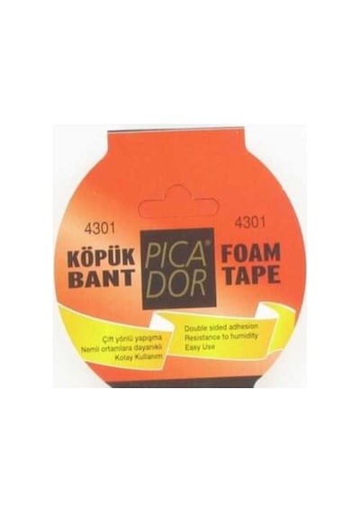 4301 Çift Taraflı Kağıt Bant Köpük Rulo Askılı 19mmx5mt Diğer