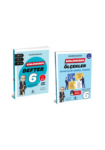 Arı Yayıncılık 6. Sınıf Dinlendiren Defter Ve Ölçekler 36 Haftalık Sarmal Tarama