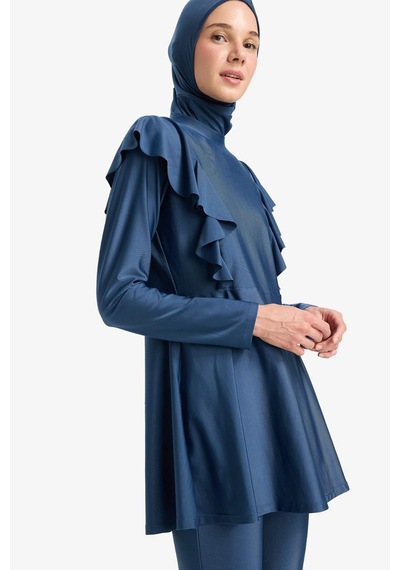 DeFacto Regular Fit 5'li Hızlı Kuruyan Burkini Takımı E7999AX25HSNV241
