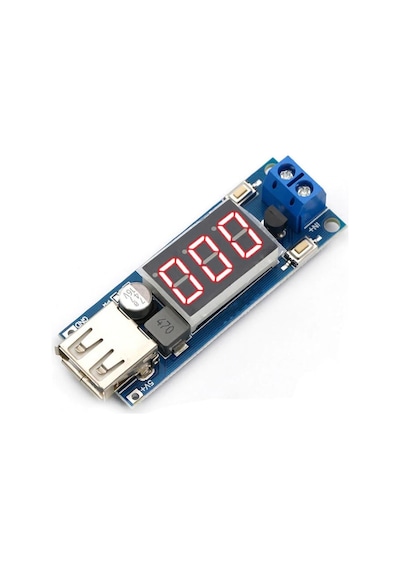 40v To 5v 2a Voltaj Düşürücü Usb Çıkış Soketi Mobil Güç Kaynağı Power Modül Voltmetre Mp4 Araba Araç