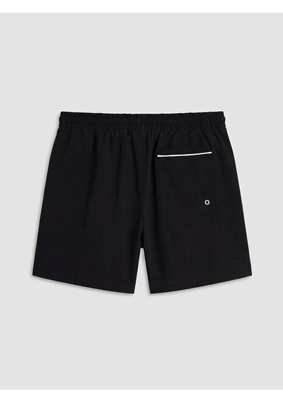 Lcw Swımwear Siyah Kısa Boy Yanları Şeritli Erkek Deniz Şortu