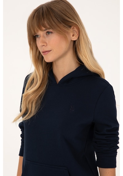U.S. Polo Assn. Kadın Lacivert Kapüşonlu Sweatshirt 50320557-VR033