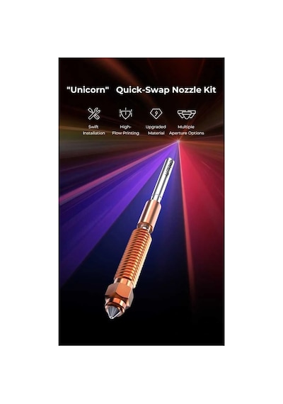 0.4mm Creality "unicorn" Quick-swap Nozzle - K1, K1c, K1 Max - Yeni Nesil