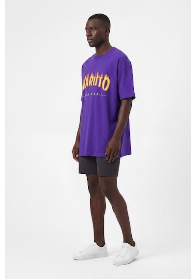 Blow Up Future Gen Naruto Oversize Erkek T-shirt 141429 Mor
