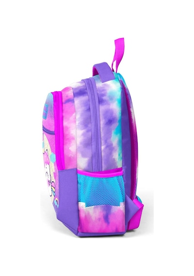 Coral High Kids Renkli Batik Unicorn Dondurma Desenli Üç Bölmeli Okul Sırt Çantası 23480