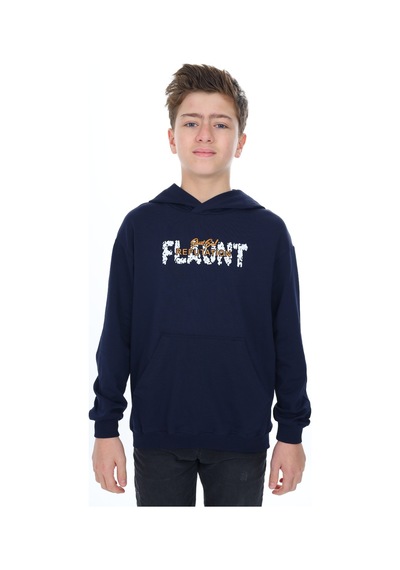 Toontoy Kids Toontoy Erkek Çocuk Flaunt Baskılı Sweatshirt Lacivert
