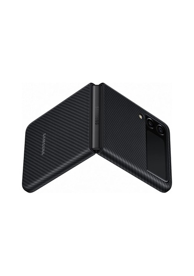 Samsung Uyumlu Galaxy Z Flip3 5G Aramid Cover Kilif, Siyah 526725154