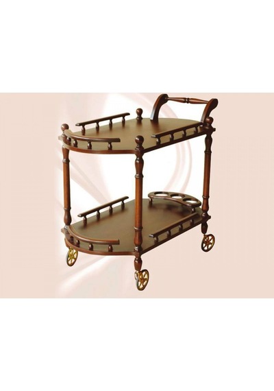 Masifart 9125 Oval Servis Arabası Ceviz